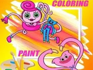 Friendly Huggy Coloring Fun