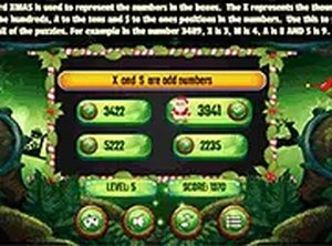 Holiday Code Math Puzzle